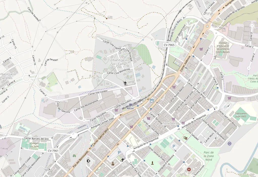 Mapa de la zona de la oficina de DoctorSender en Alcoi